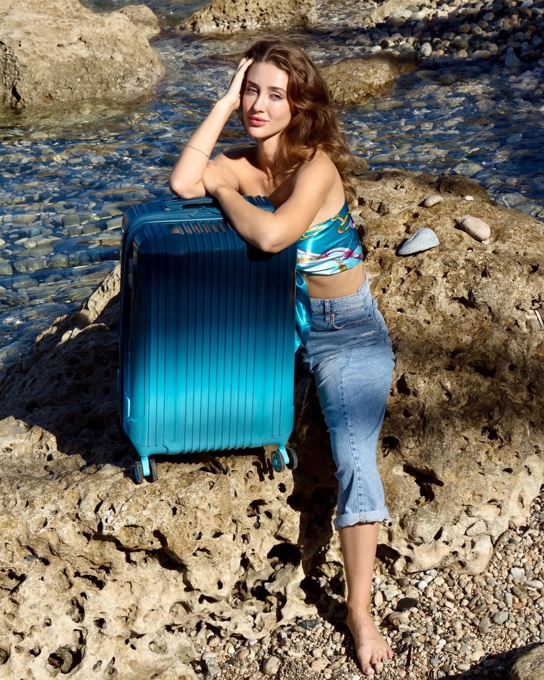 Models in Cyprus participating in the iFLY Luggage international campaign organised by Models Cyprus